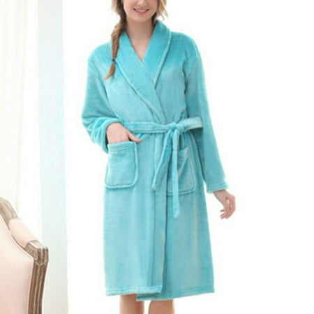 Gown Lingerie Bath Robe Women And Men s Flannel Hooded Pajamas Bathrobe Long Pajamas Lovers  Home Clothes