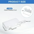 thumbnail image 2 of Uxcell 7.44 x 4.49 x 1.57 Inch Outlet Cover Box, White, 2 of 7