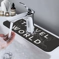 thumbnail image 7 of Sikiie Travel The World1 Splash Guard for Sink Faucet-1 PC Super Absorbent Fast Drying Mat Sink Gadgets-Splash Guard for Kitchen, Sink Mat, 7 of 7