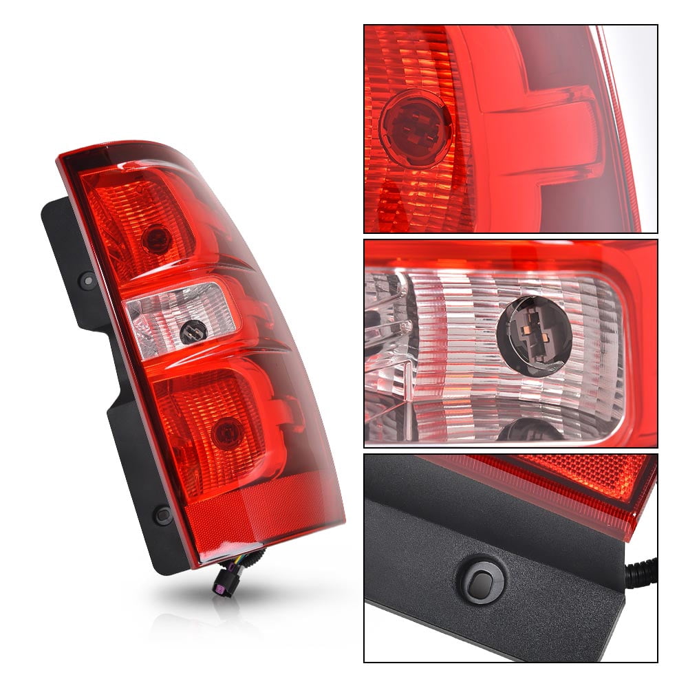 CROSSDESIGN Tail Light Fit for Chevrolet Tahoe Suburban 1500 2500 2007-2014 Tail Lamp