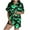 Green, variant on SwiftWear Spooky & Sweet Halloween Pajama Set for Women - Short Sleeve Sleepwear & Lounge Set, Ghost Bat Pumpkin Print Top with Shorts Pink