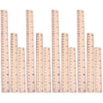 thumbnail image 1 of 12Pcs Wood Rulers Measuring Rulers Students Rulers Math Learning Rulers Clear Printing Rulers, 1 of 9