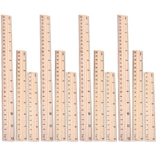 20Pcs Wooden Kids Rulers Measuring Wood Rulers Precise Student Rulers  School Accessory 