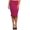 Magenta, variant on Women's Plus Size Casual Solid Pencil Midi Skirt