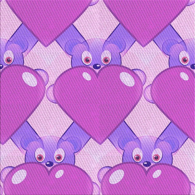Ahgly Company Machine Washable Indoor Square Transitional Violet Purple Area Rugs, 4' Square