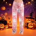 thumbnail image 6 of Halloween Womens Flannel Pajama Pants Ladies Pumpkins Ghost Pajama Cute Soft Long Bottoms Women Pjs Pj Jammies, 6 of 6
