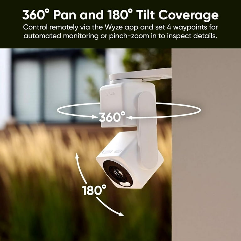 Wyze Cam Pan v4 4K Smart Security Camera, AI Indoor/Outdoor Camera