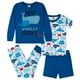 thumbnail image 1 of Gerber pijama para niño azul ballena conjunto algodón set ropa dormir meses, 1 of 5