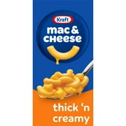 Kraft Thick 'n Creamy Mac N Cheese Macaroni and Cheese Dinner, 7.25 oz Box