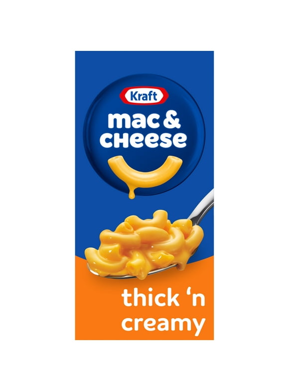 Kraft Thick 'n Creamy Mac N Cheese Macaroni and Cheese Dinner, 7.25 oz Box