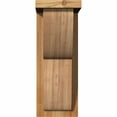 thumbnail image 2 of 6"W x 8"D x 16"H Crestline Rough Sawn Corbel w/Backplate, Western Red Cedar, 2 of 9