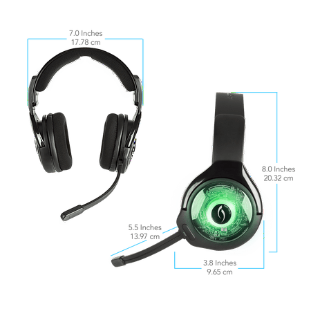 PDP Xbox One, Afterglow AG 9 Stereo Wired Headset, Black, 048-056-NA
