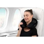Brookstone Microbead Travel Neck Pillow - Lightweight U-Shaped Travel Pillow for Neck Support