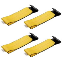 4 Paack 4Inch x 11Inch Fixed End Tie Down Strap with Flat Hook and Bolt Loop - Replacement Ratchet Straps 5,400 lbs Working Load Limit, Heavy Duty 4 Inch Ratchet Straps