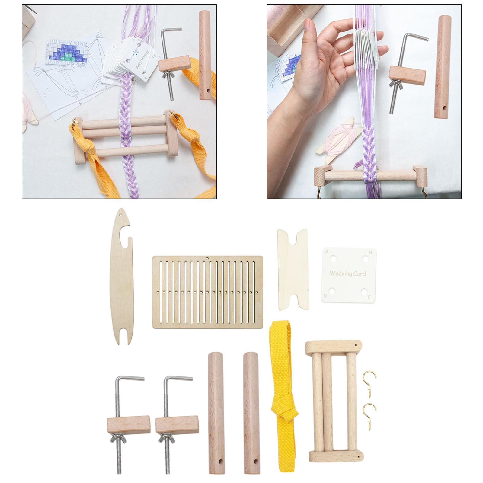 BLESIYA Peg Loom Jig Bracelet Maker Weaving Loom Pegs Yard Warping Weaving Loom Kits B