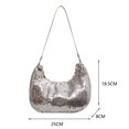 thumbnail image 3 of Bolsa de hombro con lentejuelas a la moda, brillante que cambia de Color para mujer, para axilas Ndcxsfigh Para Estrenar, 3 of 9