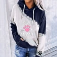 thumbnail image 3 of DDAPJ pyju Dog Mom Hooded Sweatshirt for Women,Casual Long Sleeve Drawstring Hoodie Cute Footprint Graphic Pullover Tops with Pocket S - 3XL, 3 of 4