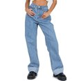 thumbnail image 2 of Vedolay Ladies Pants Fashion Jeans Rolled Hem Denim Pants A,XL, 2 of 4