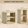 thumbnail image 4 of Set of 2 Nesting Coffee Tables, Nesting Coffee Table, Round Coffee Tables, Coffee Table Set, 4 of 7