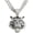 Silver Tiger, variant on Cuban chain pendant necklace, Miami ice chain necklace, animal pendant hip-hop jewelry, suitable for both men and women.