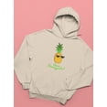 thumbnail image 3 of Buon Ferragosto Cool Ananas Hoodie Women -Image by Shutterstock, Female Large, 3 of 4