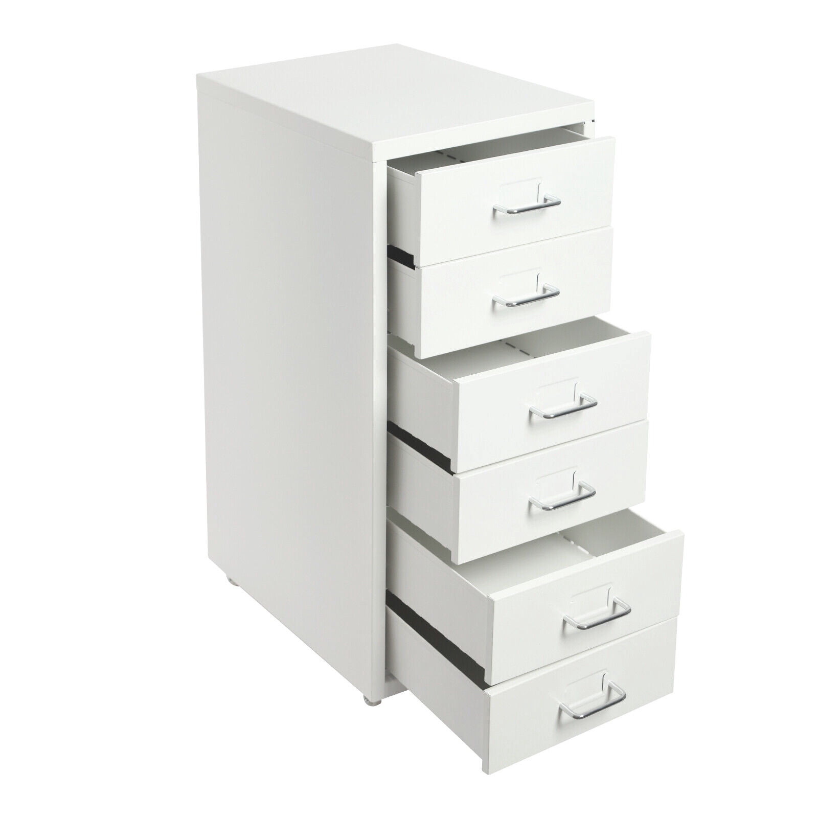 TFCFL 6 Drawers Filing Cabinet Metal Vertical File Cabinet Lockable Storage Cabinet Organizer with 4 Wheels