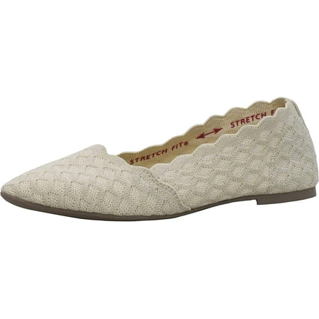 

Skechers Women s Cleo-Honeycomb Ballet Flat Natural 10 W US