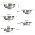 thumbnail image 3 of ACDANC Dinnerware Flatware Stainless Steel Dutch Oven Pot Induction Pot Stock Pot Kitchen Utensils Set, 3 of 4