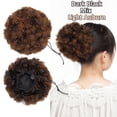 thumbnail image 2 of Chignon Afro Crépu Extension de Cheveux Bouclés Chignon avec Cordon Synthétique pour Femmes, 2 of 6