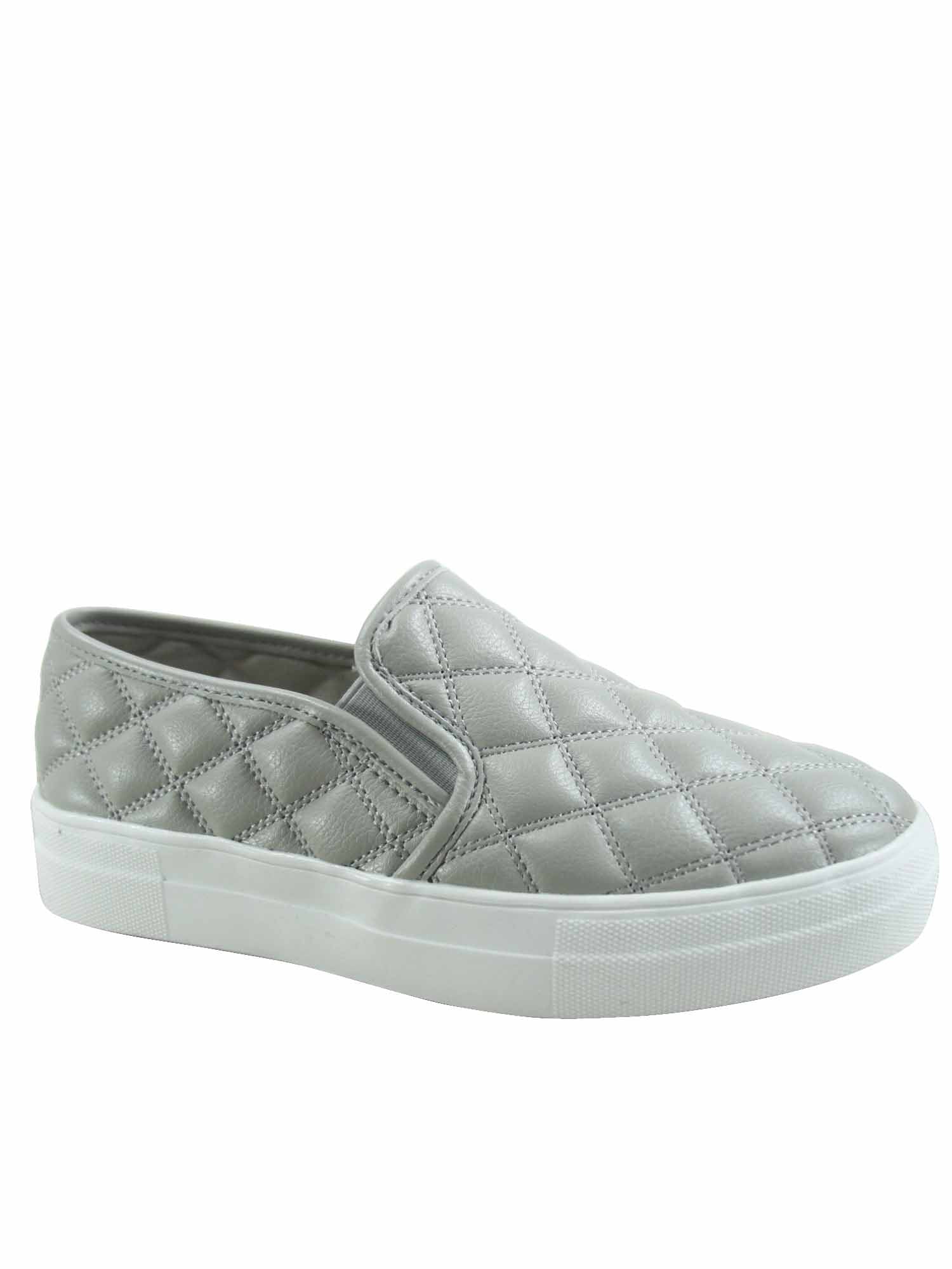Women's Fashion Sneaker Quilted   Low Top Fashion Sneakers Shoes 