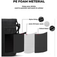 thumbnail image 4 of Portavasos universal para andador o silla de ruedas, portabotellas con bolsillos de malla, color negro, 4 of 4