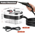 thumbnail image 5 of RICAN Steam Cleaner, 2500W Handheld High-Temp Steamer with 1200ML Tank & 6 Adjustable Levels, 20 Accessories for Home Kitchen Bathroom Car Tile, Black & White, 5 of 10