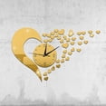 thumbnail image 2 of xiaxaixu Wall Clock, Solid Color Heart Shape Hanging Clock Wall Decor, 2 of 4