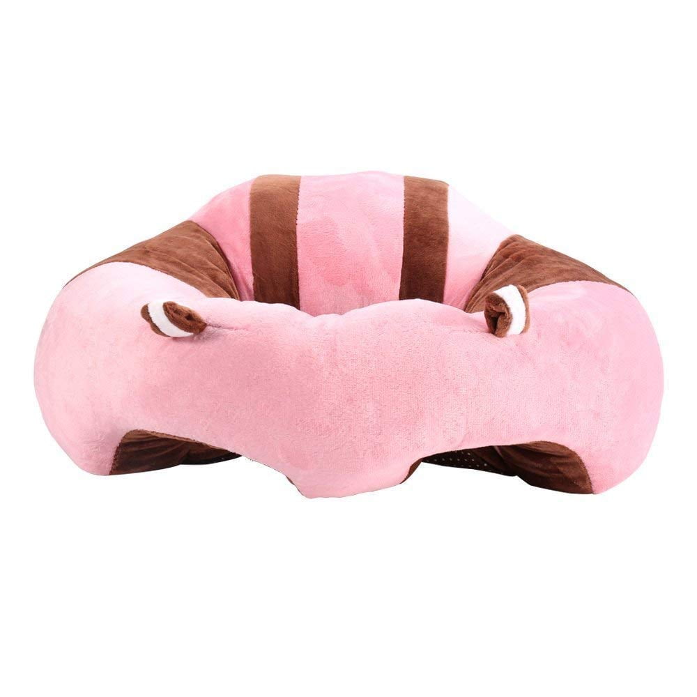 Soft Baby Sofa Infant Support Seat Animal Shaped Baby Learning Sitting Chair for Babies Soft Plush Floor Seats Keep Sitting Posture Comfortable Infant Sitting Chair (pink)