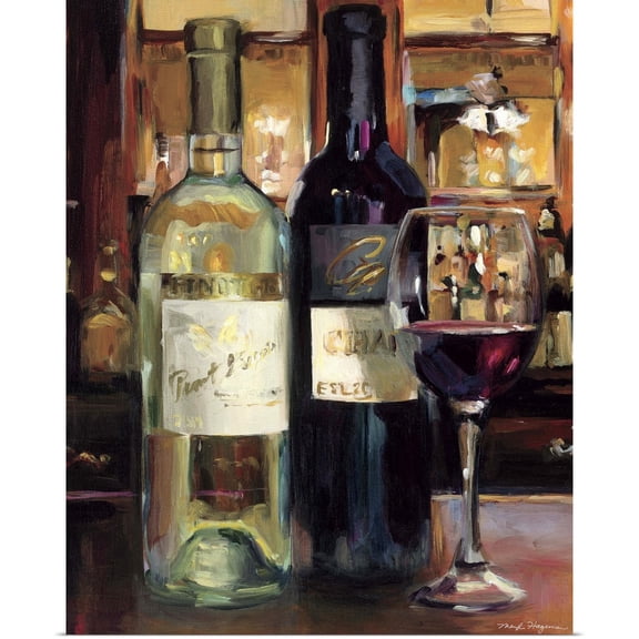 Great BIG Canvas | Rolled Marilyn Hageman Poster Print entitled A Reflection of Wine II