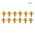 thumbnail image 4 of Pack of 10 Drum Lugs Screws Metal Portable Percussion Musical Instrument Portable Replaceable Hardware Repairing Spare Parts Gold WC24, 4 of 8