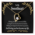 thumbnail image 1 of To My Girlfriend Loving You Forever Necklace w Message Card, 1 of 7