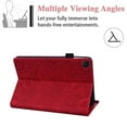 thumbnail image 4 of Galaxy Tab A7 10.4" Case SM-T500 T505, Allytech Premium PU Leather Folio Flip Folding Stand Shockproof Mandala Embossed Series TPU Back Cover for Sasmung Galaxy Tab A7 10.4-Inch, Red, 4 of 6
