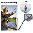 thumbnail image 3 of Folding Fishing Net Anti-slip Telescopic Aluminum Handle Fine Mesh Professional Angling Triangle Retractable Fish Landing Net Catcher Fishing Supplies, 3 of 6