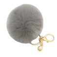 thumbnail image 1 of Guardurnaity Llavero con colgante de bola de pelo de colores para mujer y niña, llave de coche para el hogar, hebilla móvil bonita Ropa, zapatos y accesorios Miscelánea Gris, 1 of 6