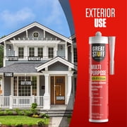 Great Stuff 100% Silicone Caulk - White RTV Silicone Sealant, All Purpose Sealant 10.1 oz