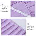 thumbnail image 3 of PiccoCasa Polyester Bed Skirts with 14" Drop Dust Ruffle, Twin Purple, 3 of 7