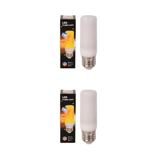 Toystoory Bombilla LED de llama con instalación de boca de tornillo Universal para cualquier lugar y el cuerpo de la lámpara tiene buena luz 3W B22 luz azul 2piezas