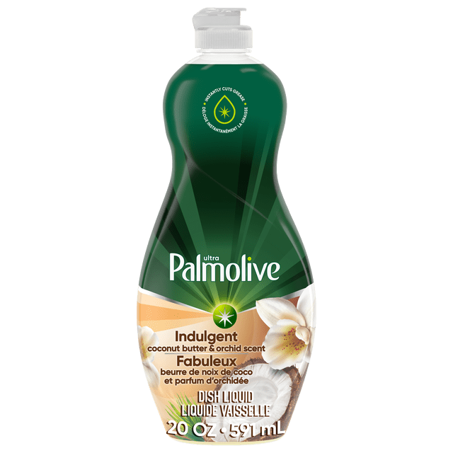 Liquide vaisselle Palmolive Ultra Strength, parfum Beurre de Coco et Orchidée, 591 mL