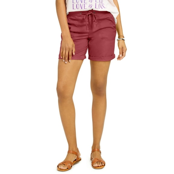 Style & Co Women's Bermuda Shorts Red Size Large