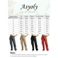 thumbnail image 5 of Asyoly Womens Solid High Waisted Cargo Pants Wide Leg Casual Pants Combat Military Trouser with 6 Pockets US 4-18, 5 of 8
