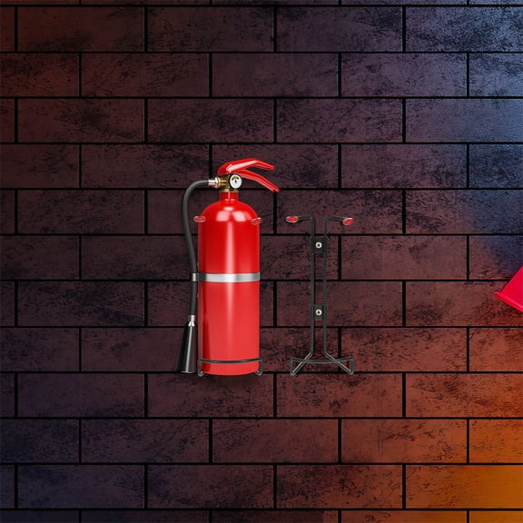 FELTECHELECTR Durable Steel Fire Extinguisher Bracket for Suitable for Any Type of Fire Extinguishers