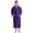Dark Purple, variant on Men's Shawl Collar Bathrobe, Soft Long Towel Robe for Men (Navy,L/XL)