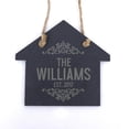 thumbnail image 1 of Darling Souvenir MADE WITH LOVE Personalized Home Owner First Home Slate Engraved Christmas Ornament With String Custom Housewarming Gift, 1 of 4