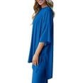 thumbnail image 6 of PRETTYGARDEN Women's 2 Piece Outfits Casual Short Sleeve Pullover Tops and Wide Leg Pants Lounge Sets Tracksuits, 6 of 8